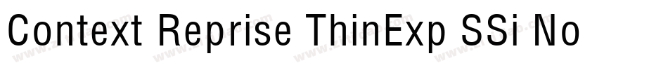 Context Reprise ThinExp SSi Normal字体转换